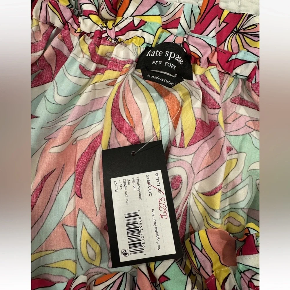 Kate Spade Anemone Floral Off the Shoulder Dress, M, NWT - Picture 4 of 4